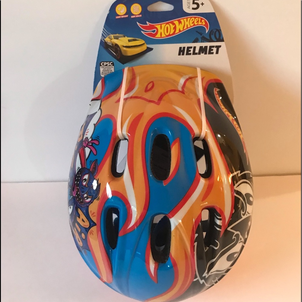 Brand New Boys HotWheels Helmet Ages 5+